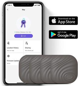 img 1 attached to Поиск ключей Nutale: набор из 4 Bluetooth-трекеров 🔑 для ключей, домашних животных, кошельков и рюкзаков - находите легко!
