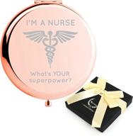 funny birthday nursing student present mirrors logo
