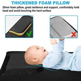 img 1 attached to 👶 Convenient and Spacious Portable Diaper Changing Pad with Fixed Strap – Waterproof Baby Travel Changing Mat, Diaper Bag, and Changing Table Pad – Perfect Baby Shower Gift!