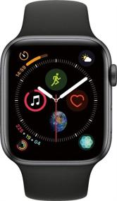 img 3 attached to 🍎 Apple Watch Series 4 (Renewed) - 44MM, GPS, Space Gray Aluminum Case, Black Sport Band