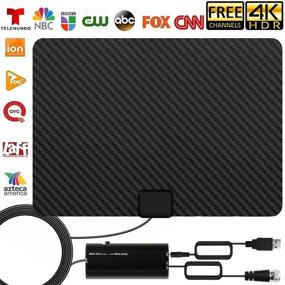 img 4 attached to 📺 Enhanced Reception: Amplified HD Digital TV Antenna - Long Range Indoor Antenna Compatible with 4K 1080p Fire TV Stick and Older TVs - 250+ Mile Range for Free Channels (Black)