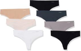 img 4 attached to 🩲 Multipack Panties for Women by Calvin Klein - Invisibles Thong for Optimal Comfort