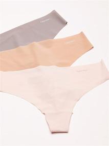 img 2 attached to 🩲 Multipack Panties for Women by Calvin Klein - Invisibles Thong for Optimal Comfort