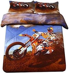 img 3 attached to SDIII Comforter Motorcycle Motocross Bedding
