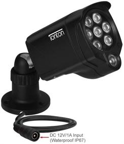 img 1 attached to 🔦 Tonton 2Pack LED ИК-осветитель: широкий угол, 8 светодиодов, 90 градусов, ИК-инфракрасный свет на 100 футов, совместим с видеокамерами CCTV, IP, Bullet, Dome (черный)