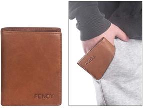 img 3 attached to 👛 Genuine Leather Wallet with Efficient Blocking Closure - Essential Men's Accessory