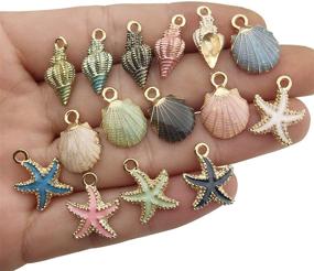 img 2 attached to IloveDIYbeads Assorted Starfish Necklace Accessories