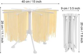 img 2 attached to 🍝 White Spaghetti Drying Rack with 10 Arms - Pasta Noodle Dryer Rack for Homemade Fresh Noodles