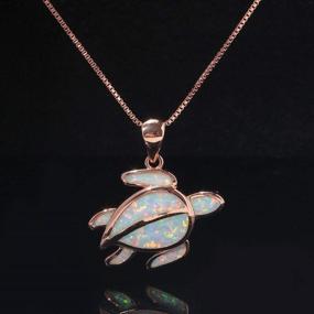 img 3 attached to CiNily Necklace Turtle Pendant Plated