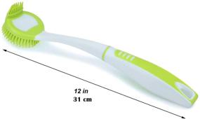 img 2 attached to 🧼 Bottle Brush Dishwashing Cleaning Brush Set - Long Handle Scrubber for Non-Stick Pot Pan Dish Bowl, Water Cups, Coffee Mugs