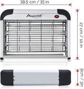 img 1 attached to 🦟 Аспектек 20W Электронный внутренний убийца насекомых - Баг Заппер, Муха Заппер и Комар Убийца со сменными лампами в упаковке для эффективного использования в помещении.