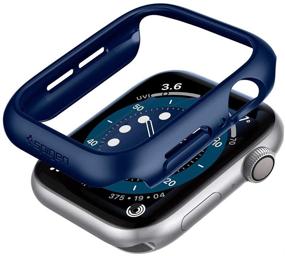 img 4 attached to 💙 Чехол Spigen Thin Fit для Apple Watch - 44 мм Серия 6/SE/5/4 Голубой Дизайн для Улучшенной Защиты