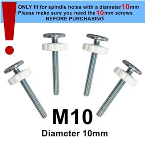 img 3 attached to 🔒 Enhance Gate Stability with FST 4 Pack M10 Extra Long Threaded Spindle Rods – Ideal Accessory Kit for Securely Mounting Baby, Kids, and Pet Gates