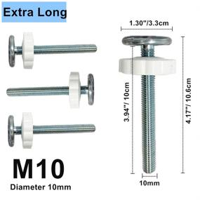 img 2 attached to 🔒 Enhance Gate Stability with FST 4 Pack M10 Extra Long Threaded Spindle Rods – Ideal Accessory Kit for Securely Mounting Baby, Kids, and Pet Gates