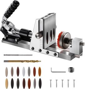 img 4 attached to 🔧 Riiai Pocket Hole Jig Kit: Ultimate Woodworking Joinery System for DIY Furniture & Projects