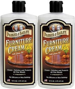 img 1 attached to 🍋 Parker & Bailey Furniture Cream with Lemon Oil, 16 oz, 2 Pack Set - Enhance and Protect Your Furniture