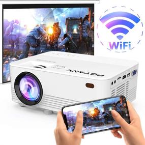 img 4 attached to Cutting-Edge WiFi Projector: 6500 Lumens Portable Synchronized with Smart Phones, TV Stick, PS4, and DVD Player