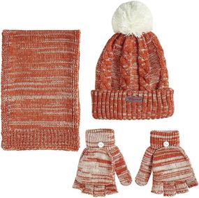 img 3 attached to Sportoli Womens Girls 3 Piece Weather Girls' Accessories