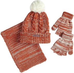 img 4 attached to Sportoli Womens Girls 3 Piece Weather Girls' Accessories