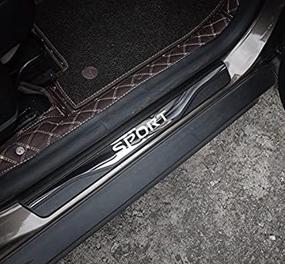 img 1 attached to 🚪 Weigesi Накладка защиты порога двери из стали для Nissan Rogue 2014-2020 - Аксессуары высокого качества!