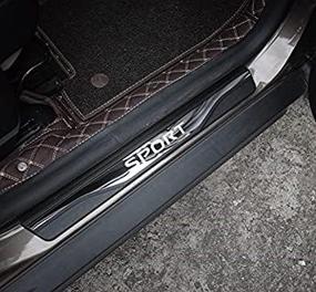 img 4 attached to 🚪 Weigesi Накладка защиты порога двери из стали для Nissan Rogue 2014-2020 - Аксессуары высокого качества!