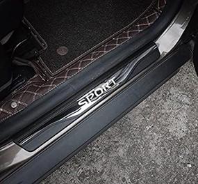 img 3 attached to 🚪 Weigesi Накладка защиты порога двери из стали для Nissan Rogue 2014-2020 - Аксессуары высокого качества!