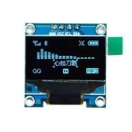 🔵 0.96" hiletgo i2c iic spi серийный oled lcd дисплей 128x64 4 pin, голубой цвет шрифта - улучшенный для лучшей seo логотип