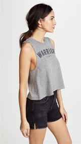 img 1 attached to 🙏 Spiritual Gangster Warrior Crop Tank for Women: Embrace Your Inner Warrior!