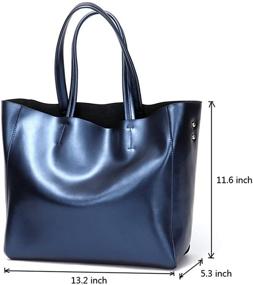 img 2 attached to Covelin Handbag Genuine Leather Shoulder Women's Handbags & Wallets and Shoulder Bags