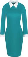 oxiuly women's vintage bodycon office work pencil dress party midi - ox275 logo