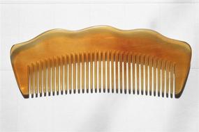 img 3 attached to Handmade Premium Quality Natural Sheep Horn Comb Without 🐑 Handle - Myhsmooth Sh-byg-nt 100% Pure & High-Grade, 4.8'' Long