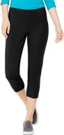 👖 hanes stretch jersey capri pants for women logo