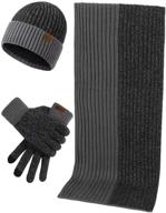 🧤 warm winter beanie and touchscreen gloves - essential women's accessories in scarves & wraps logo