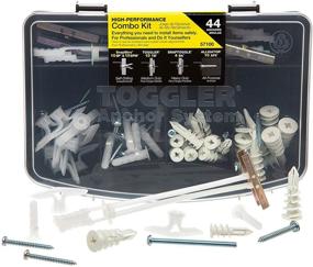 img 4 attached to 🔩 Toggler 44-Piece Combo Anchor Kit - Secure Heavy Duty Industrial Drywall Mounting Toggle Screws & Bolts Assortment - Reliable Concrete Wall Anchoring for TV, Bike, Shelf Straps, Cabinet & Decoration