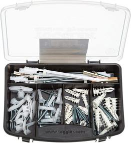 img 3 attached to 🔩 Toggler 44-Piece Combo Anchor Kit - Secure Heavy Duty Industrial Drywall Mounting Toggle Screws & Bolts Assortment - Reliable Concrete Wall Anchoring for TV, Bike, Shelf Straps, Cabinet & Decoration