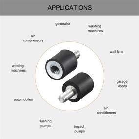 img 1 attached to Uxcell Female Vibration Isolators Absorber Power Transmission Products for Shock & Vibration Control