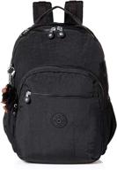 🎒 ultimate comfort and security: kipling padded adjustable backpack closure logo