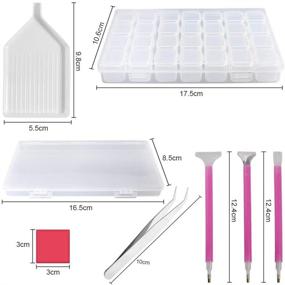 img 3 attached to 🎨 DARUITE Diamond Painting Kits for Adults and Kids, DIY Diamond Painting Tools with 28-Slot Beads Storage Container, Embroidery Accessories for Art Craft