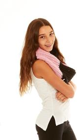 img 2 attached to 🧣 Chunky Crush Winter Infinity Fashion Accessories: A Must-Have for Girls in Cold Weather