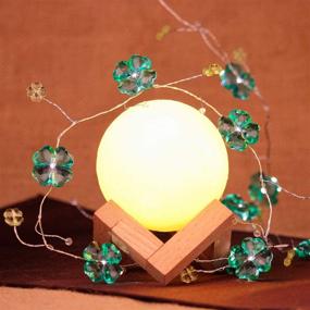 img 1 attached to 🍀 Impress Life Shamrocks Lucky Clover Handmade String Lights – Festive St. Patrick's Day Green Decoration