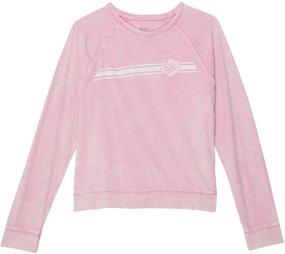 img 1 attached to 👚 Roxy Biscus Heather Girls' T Shirt with Sleeve - Clothing, Tops, Tees & Blouses