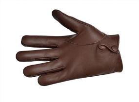 img 2 attached to 🧤 Classy White Small Leather Gloves: Must-Have Men's Accessories for a Perfect Dress Look
