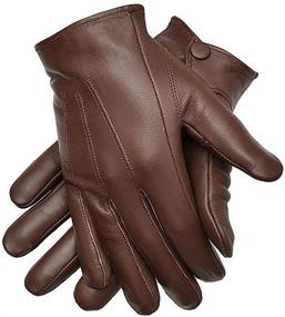 img 4 attached to 🧤 Classy White Small Leather Gloves: Must-Have Men's Accessories for a Perfect Dress Look