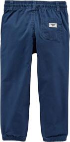 img 3 attached to 👖 OshKosh B'Gosh Boys' Easy-Pull Twill Joggers