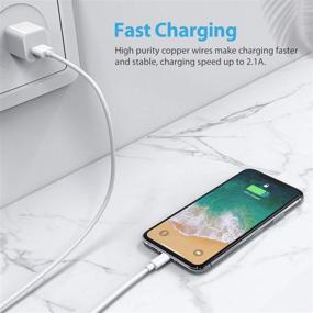 img 3 attached to 🔌 5Pack Зарядное устройство для iPhone, набор кабелей Lightning - 1 фут, 3 фута, 3 фута, 5 футов, 5 футов Пакет зарядных шнуров для iPhone 12/11/X/XS/8/7 и других