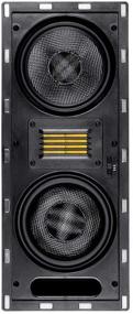 img 2 attached to Monoprice Amber Series 6.5 Inch 3-Way Carbon 🔊 Fiber In-Wall Column Speaker with Ribbon Tweeter - White (115700)