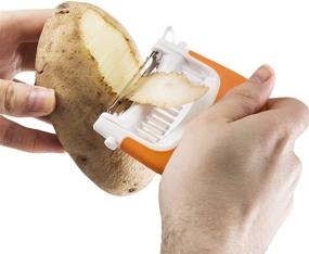 img 1 attached to 🥔 Kitchen Maestro: 3-in-1 Peeler with Brush, Peeler, and Eye Remover for Easy Potato & Fruit Prep