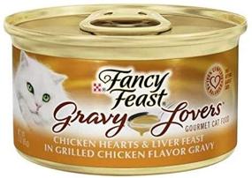 img 2 attached to Fancy Feast Gravy Lovers Chicken Hearts & Liver Feast 🐱 in Grilled Chicken Flavor Gravy Cat Food, 3 oz, 12 Cans