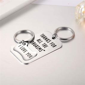 img 1 attached to Ralukiia Orgasms Keychains Boyfriend Keychain Kitchen & Dining