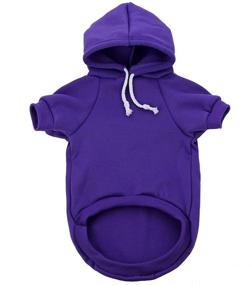 img 2 attached to Pet Hoodie for Dogs – Blank Dog Sweatshirt; Stylish and Comfy Doggie Clothes